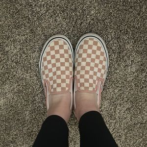 Pink Checkered Vans